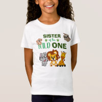 Wild One First Birthday Jungle Safari Sister Zoo