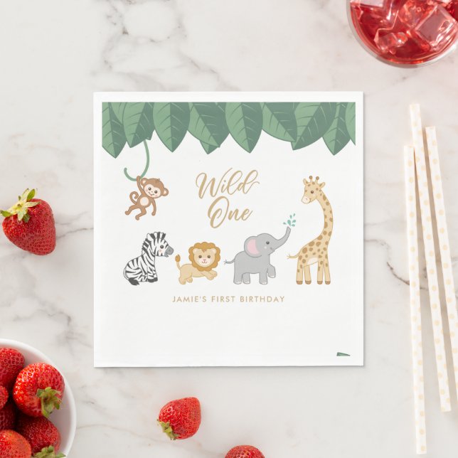 Wild One First Birthday  Napkins (Insitu)