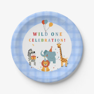 Wild One First Birthday Paper Plates