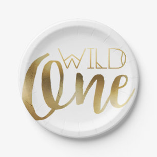 Wild One First Birthday Party Paper Plates