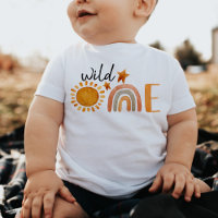 Wild One First Birthday Rainbow and Sun Party 