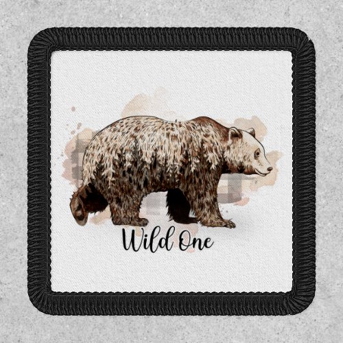 Wild One Forest Brown Bear Patch