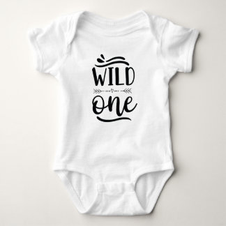 "wild one" funny baby bodysuit