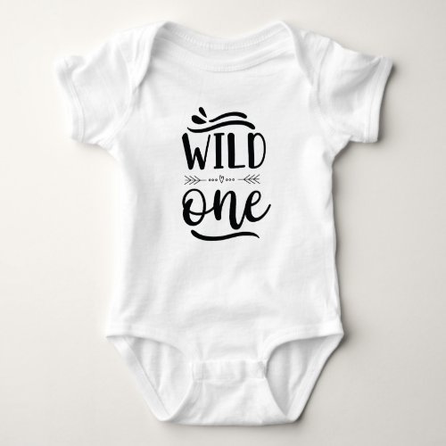 wild one funny baby bodysuit