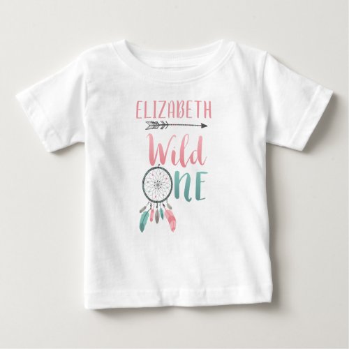 Wild One Girl Boho Shirt First Birthday