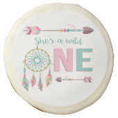 Wild One Girls First Birthday Cookies (Front)