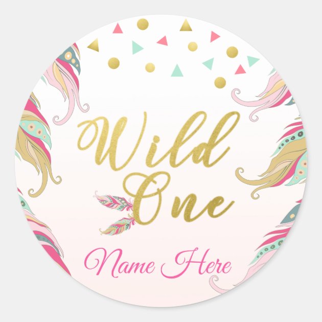 Wild Child Feather Sticker