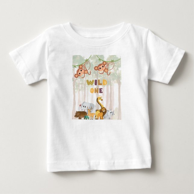 Wild One - Happy Birthday Baby T-Shirt (Front)