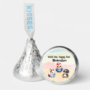 Wild One Happy Fun Woodland Animals Watercolor Hershey®'s Kisses®