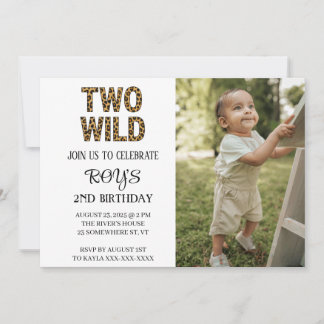 WILD ONE INVITATION