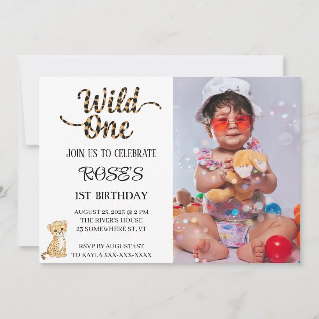 WILD ONE INVITATION (Front)