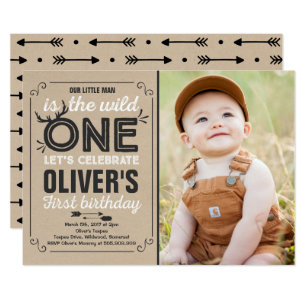 boy 1st birthday invitations zazzle