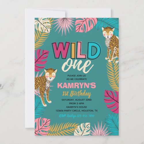 Wild ONE Invitation  Girl Wild One Invitation