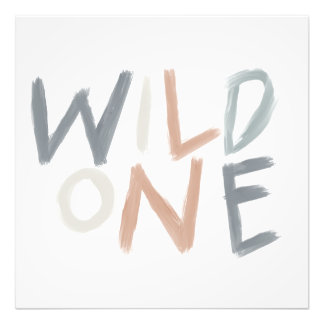 Wild One Jungle 1st Birthday Boy Girl Kids Photo Print