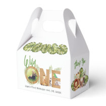Wild One Jungle 1st Birthday Safari Animals Photo Favor Boxes