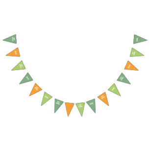 Wild one Jungle Animals Tropical Boy Birthday Bunting Flags