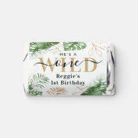 Wild One Jungle Greenery & Gold 1st Birthday Party