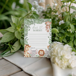 Wild One Jungle Message Card