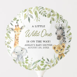 Wild One Jungle Safari Baby Shower Balloon