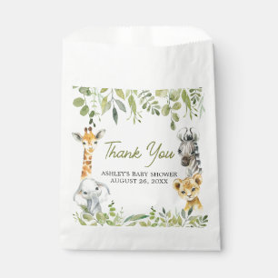 Wild One Jungle Safari Baby Shower  Favor Bag