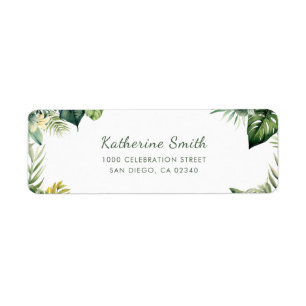Wild One Jungle Safari Baby Shower Label