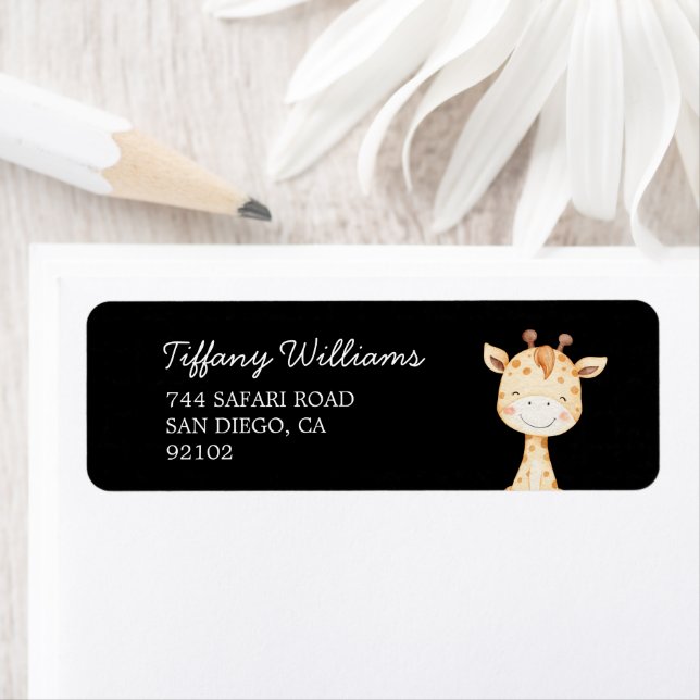 Wild One Jungle Safari Baby Shower Party Label (Insitu)