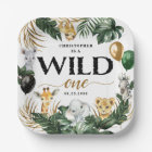 Wild One Jungle Safari Themed 1st Birthday Paper P