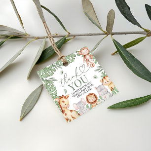 Wild One Jungle Thank You Tag