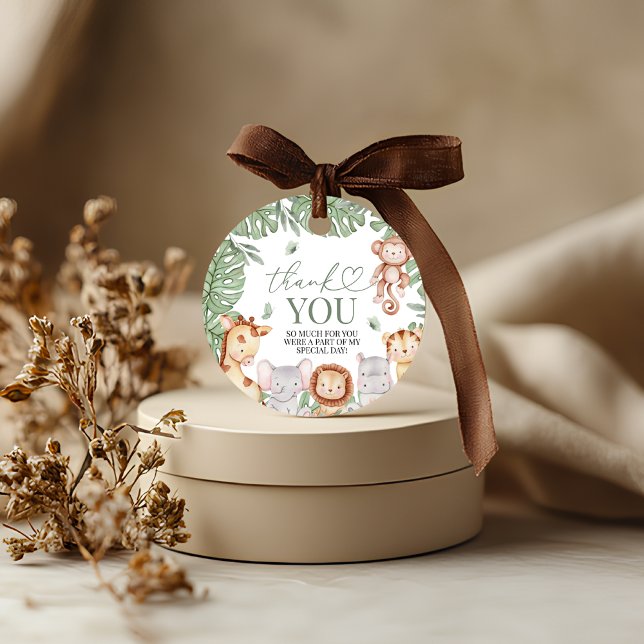 Wild One Jungle Thank You Tag (Creator Uploaded)