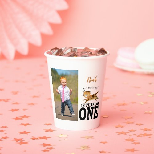 Wild One Jungle Tiger 1st Birthday Paper Cups