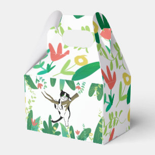 Wild One Kitty Cat Kitten 1st Birthday Invitation Favor Boxes