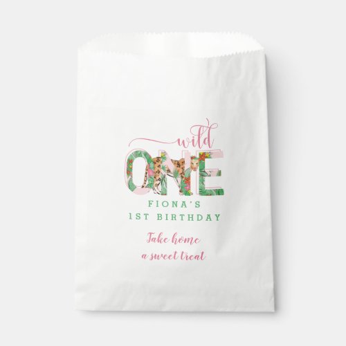 Wild One Leopard First Birthday Favor Bag