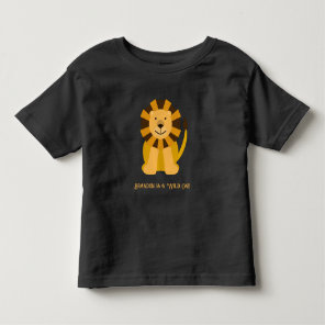 Wild One Lion Birthday Party Jungle Safari Toddler T-shirt