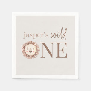 Wild One Lion Face Napkins