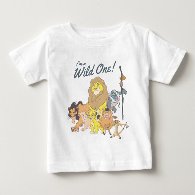 Wild One | Lion King First Birthday  Baby T-Shirt (Front)