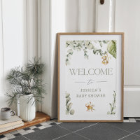 Wild One | Monkey Baby Shower Welcome Sign