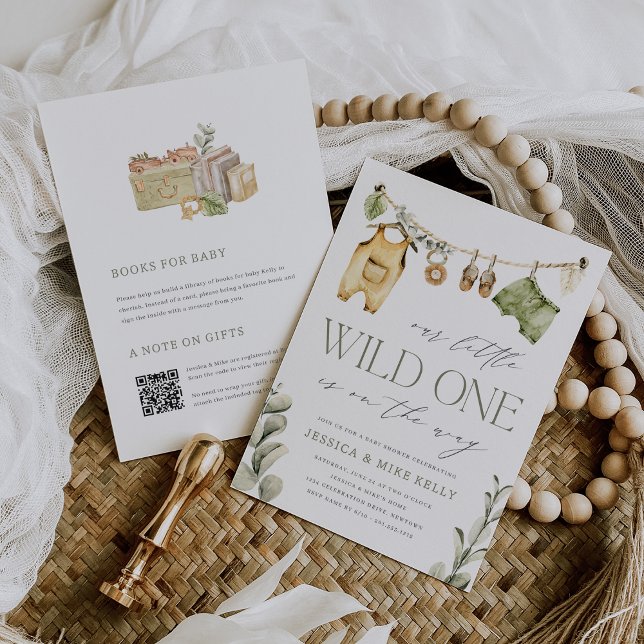 Wild One | Neutral Boho Safari Baby Shower Invitation (Creator Uploaded)