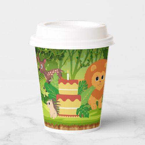 Wild One Paper Party Cup with Lid
