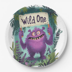 Wild One Paper Plates
