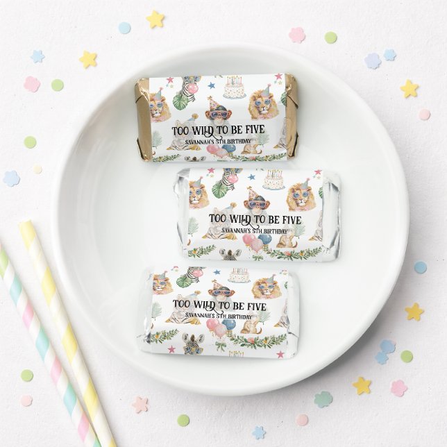 Wild One Party Animal Mini Chocolate Favors (Creator Uploaded)