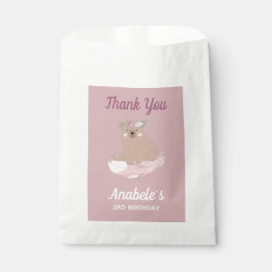 Wild One Personalized First Birthday Girl Favor Bag