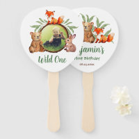 Wild One Photo Woodland Animals Fox First Birthday