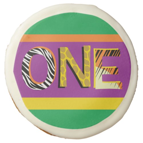 Wild One Safari 1st Birthday Party Kids Sugar Cookie