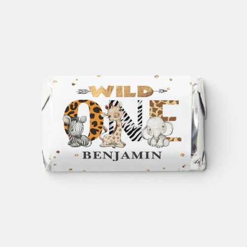 Wild One Safari Animals 1st Birthday Hersheys Miniatures