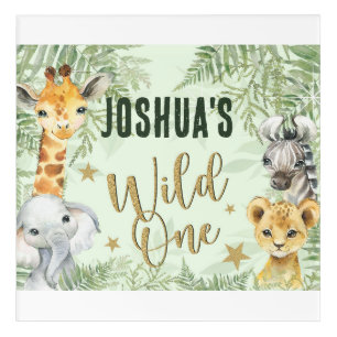 Wild One Safari Animals Acrylic Print