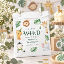 Wild One Safari Animals Baby Shower