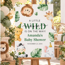 Wild One Safari Animals Baby Shower