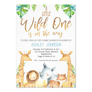 zazzle safari baby shower invitations