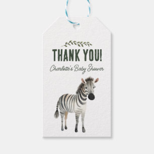 Wild One Safari Animals Baby Shower Thank You Gift Tags