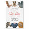 Wild One Safari Animals Baby Shower Welcome Sign